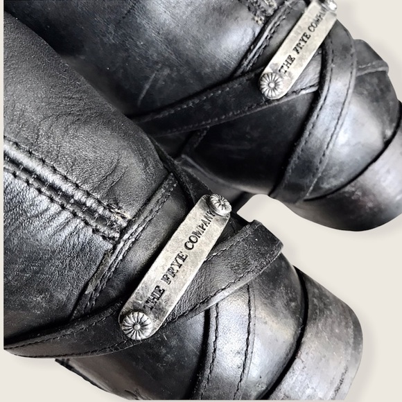 Frye Lindsay Vintage Plate Leather Knee-High Boot - Picture 13 of 16